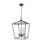 Lustre suspendu style lanterne à bougie pour escalier ou îlot de cuisine - N/A