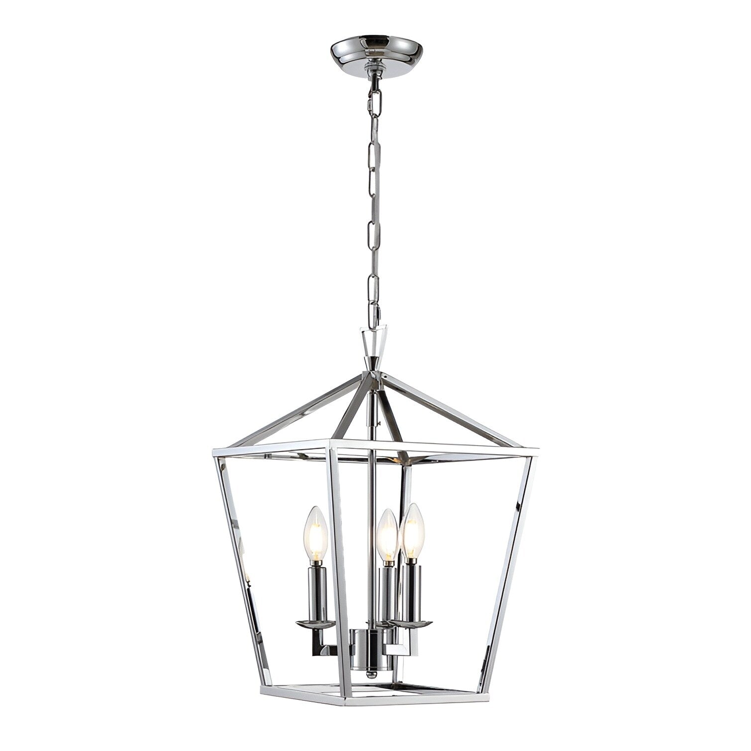 Lustre suspendu style lanterne à bougie pour escalier ou îlot de cuisine - N/A