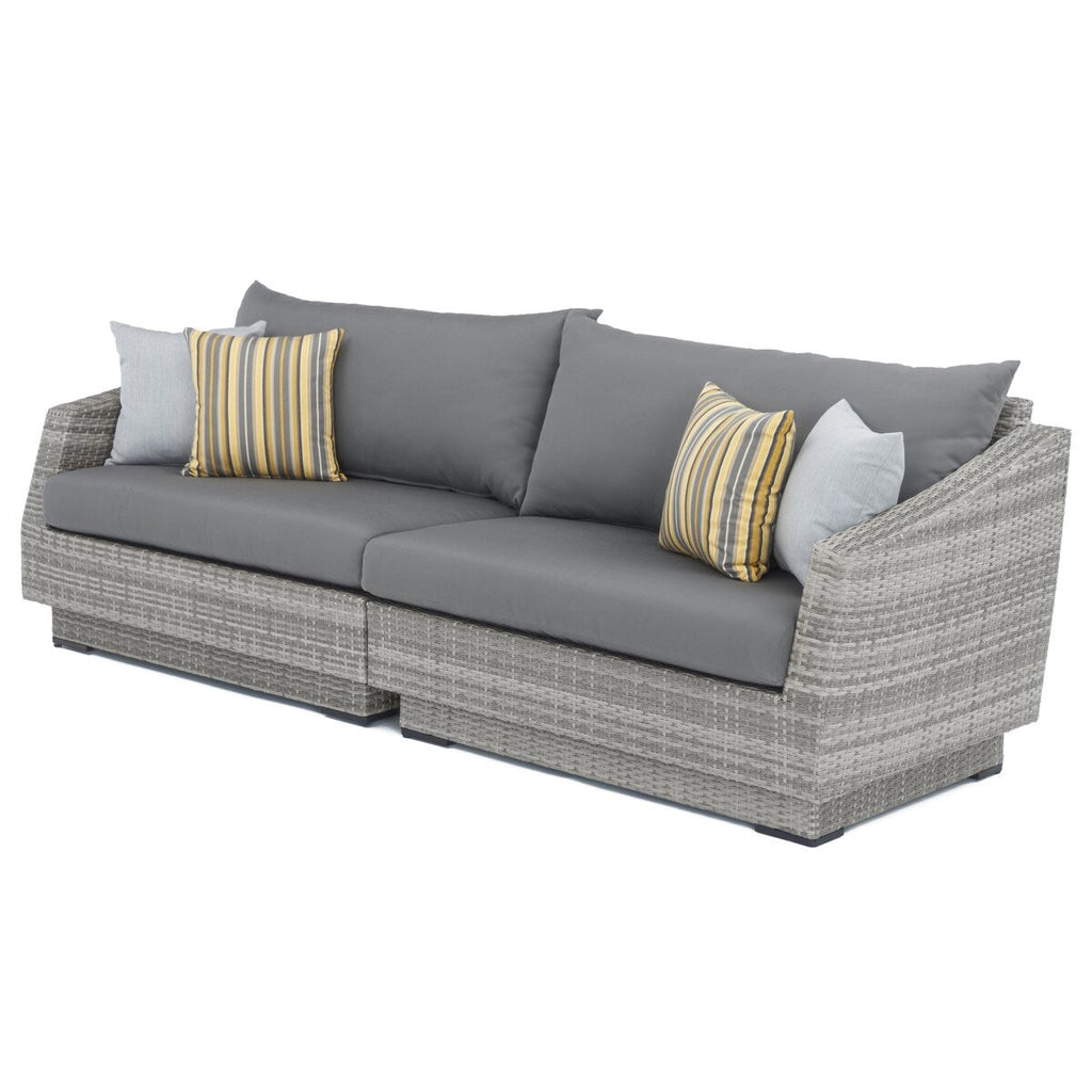 Ensemble de canapé et fauteuil club d'extérieur Cannes Deluxe 8 pièces Sunbrella