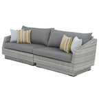 Ensemble de canapé et fauteuil club d'extérieur Cannes Deluxe 8 pièces Sunbrella