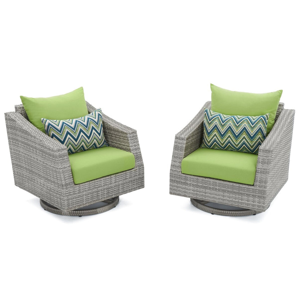 Ensemble de canapé et fauteuil club d'extérieur Cannes Deluxe 8 pièces Sunbrella