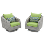 Ensemble de canapé et fauteuil club d'extérieur Cannes Deluxe 8 pièces Sunbrella