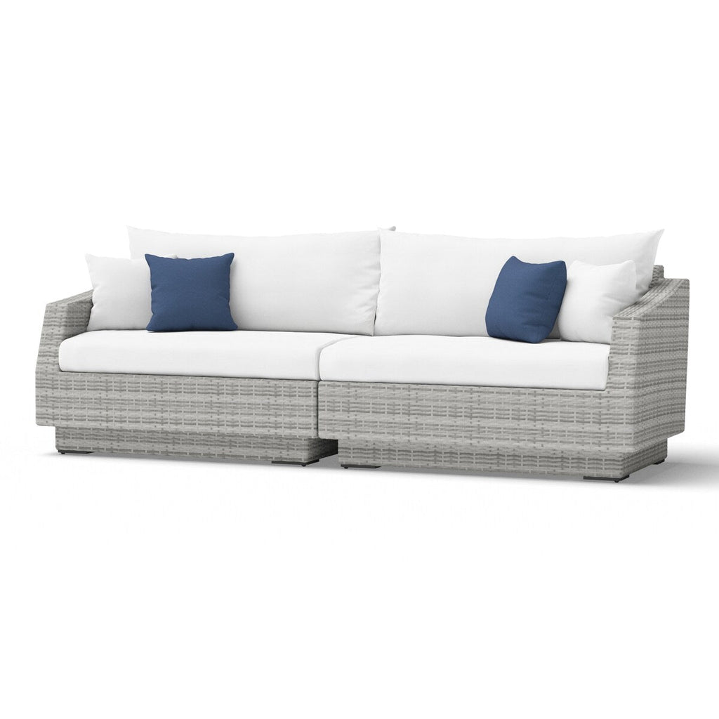 Ensemble de canapé et fauteuil club d'extérieur Cannes Deluxe 8 pièces Sunbrella