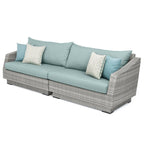 Ensemble de canapé et fauteuil club d'extérieur Cannes Deluxe 8 pièces Sunbrella
