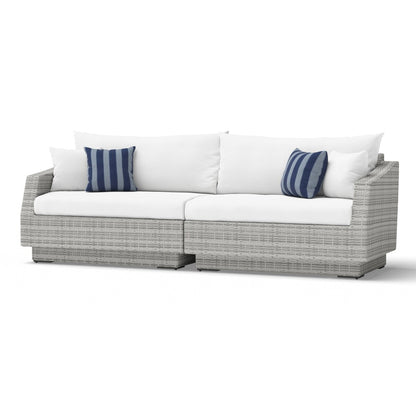 Ensemble de canapé et fauteuil club d'extérieur Cannes Deluxe 8 pièces Sunbrella