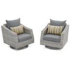 Ensemble de canapé et fauteuil club d'extérieur Cannes Deluxe 8 pièces Sunbrella
