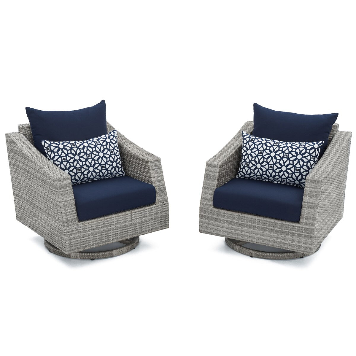 Ensemble de canapé et fauteuil club d'extérieur Cannes Deluxe 8 pièces Sunbrella