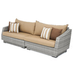 Ensemble de canapé et fauteuil club d'extérieur Cannes Deluxe 8 pièces Sunbrella