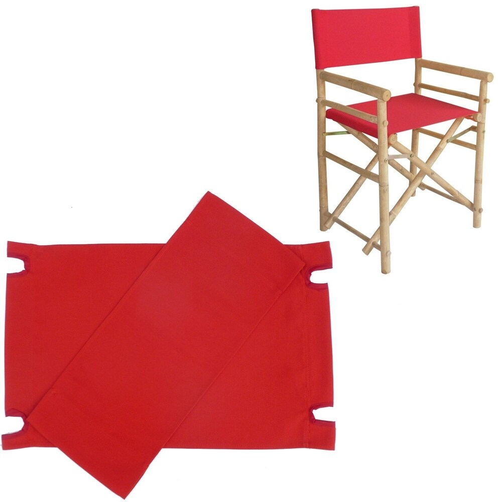 Toile pour chaise de réalisateur en bambou - Lot de 2