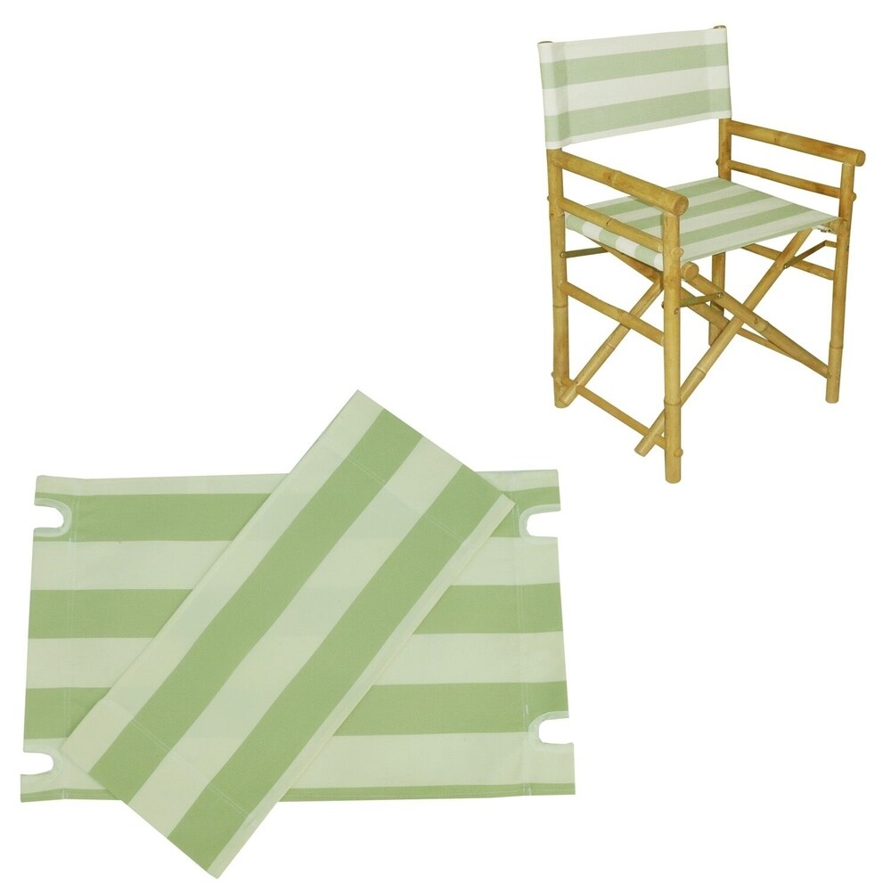 Toile pour chaise de réalisateur en bambou - Lot de 2