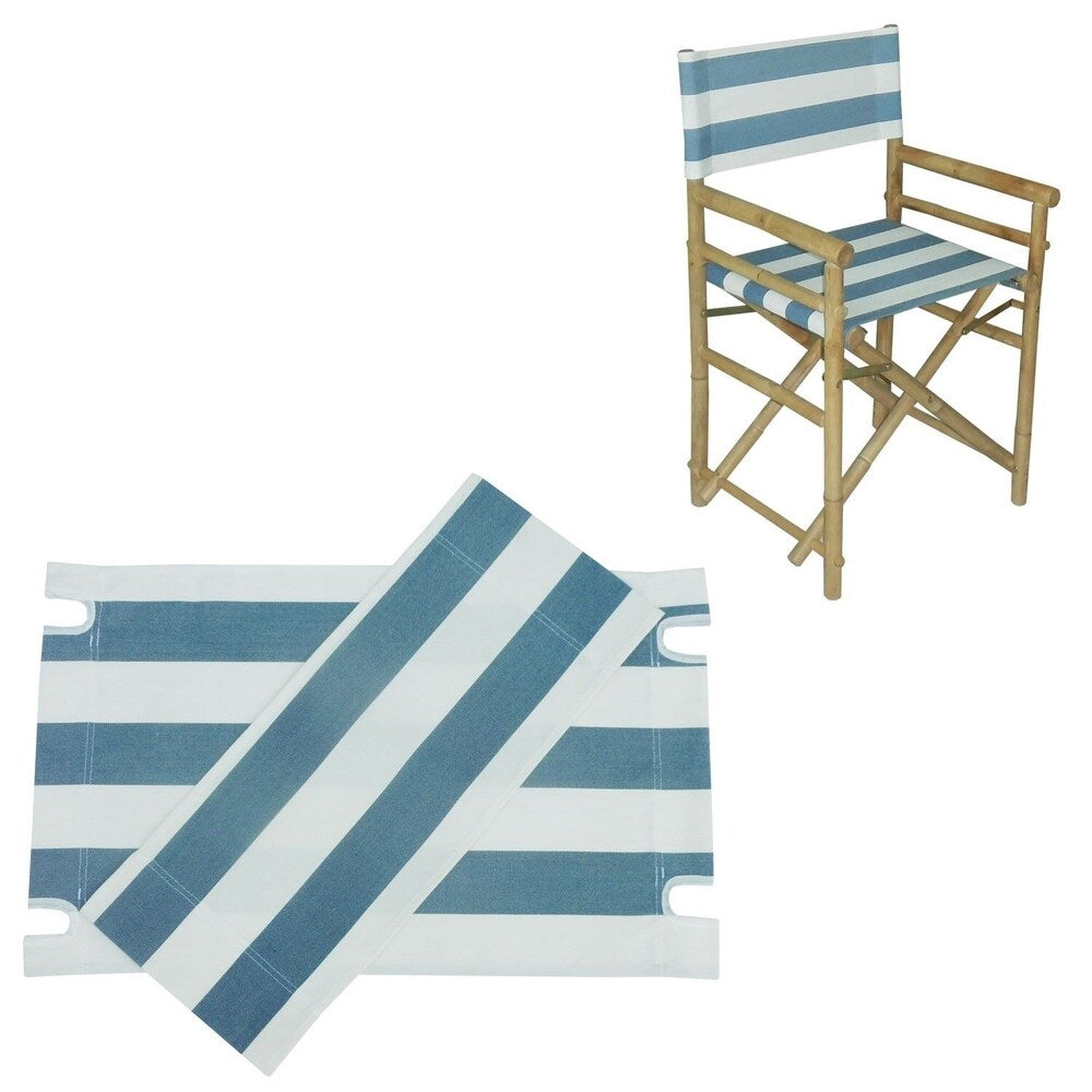Toile pour chaise de réalisateur en bambou - Lot de 2