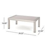 Salon de jardin Cape Coral en aluminium et Sunbrella 5 places avec coussins par Christopher Knight Home