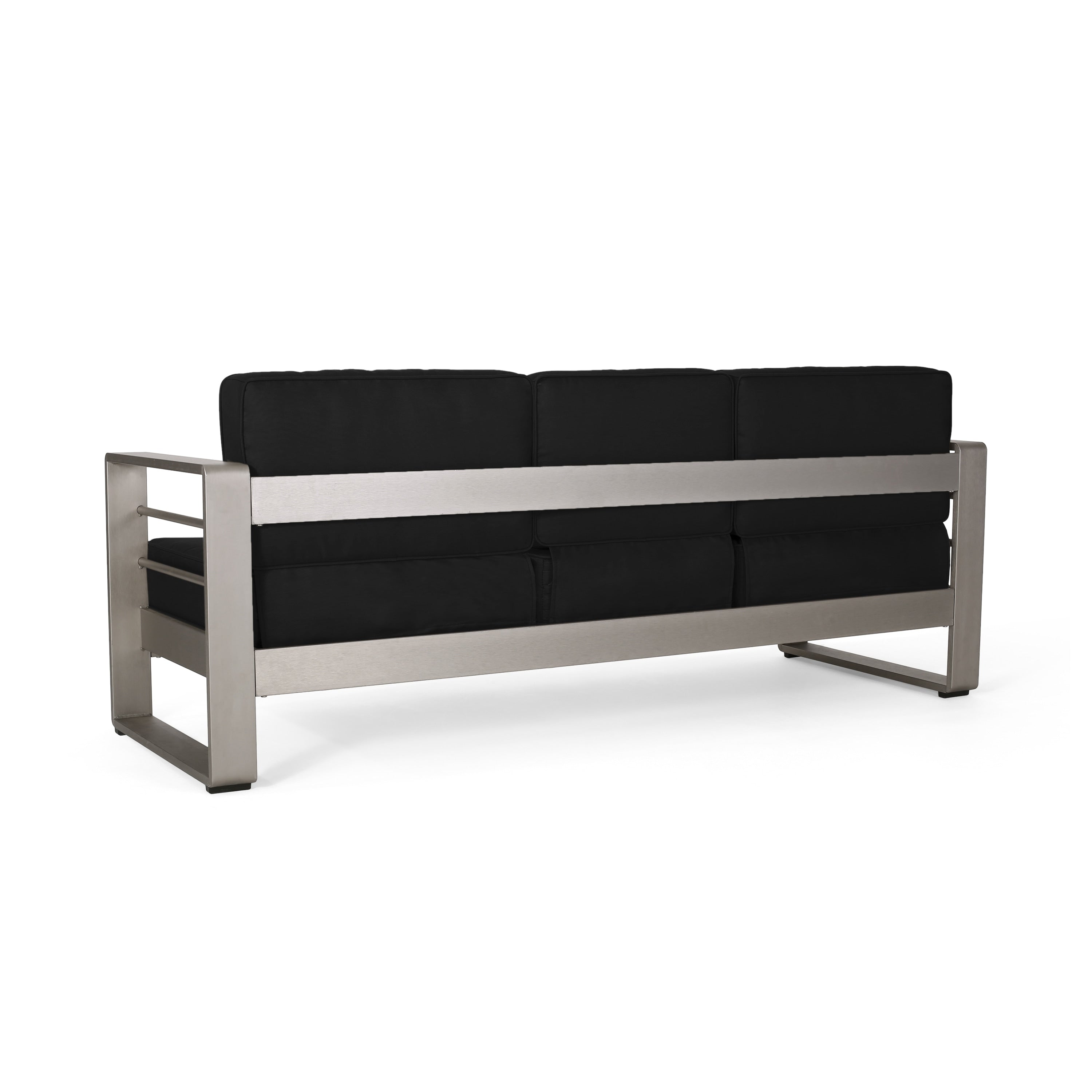 Salon de jardin Cape Coral en aluminium et Sunbrella 5 places avec coussins par Christopher Knight Home