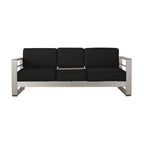 Salon de jardin Cape Coral en aluminium et Sunbrella 5 places avec coussins par Christopher Knight Home