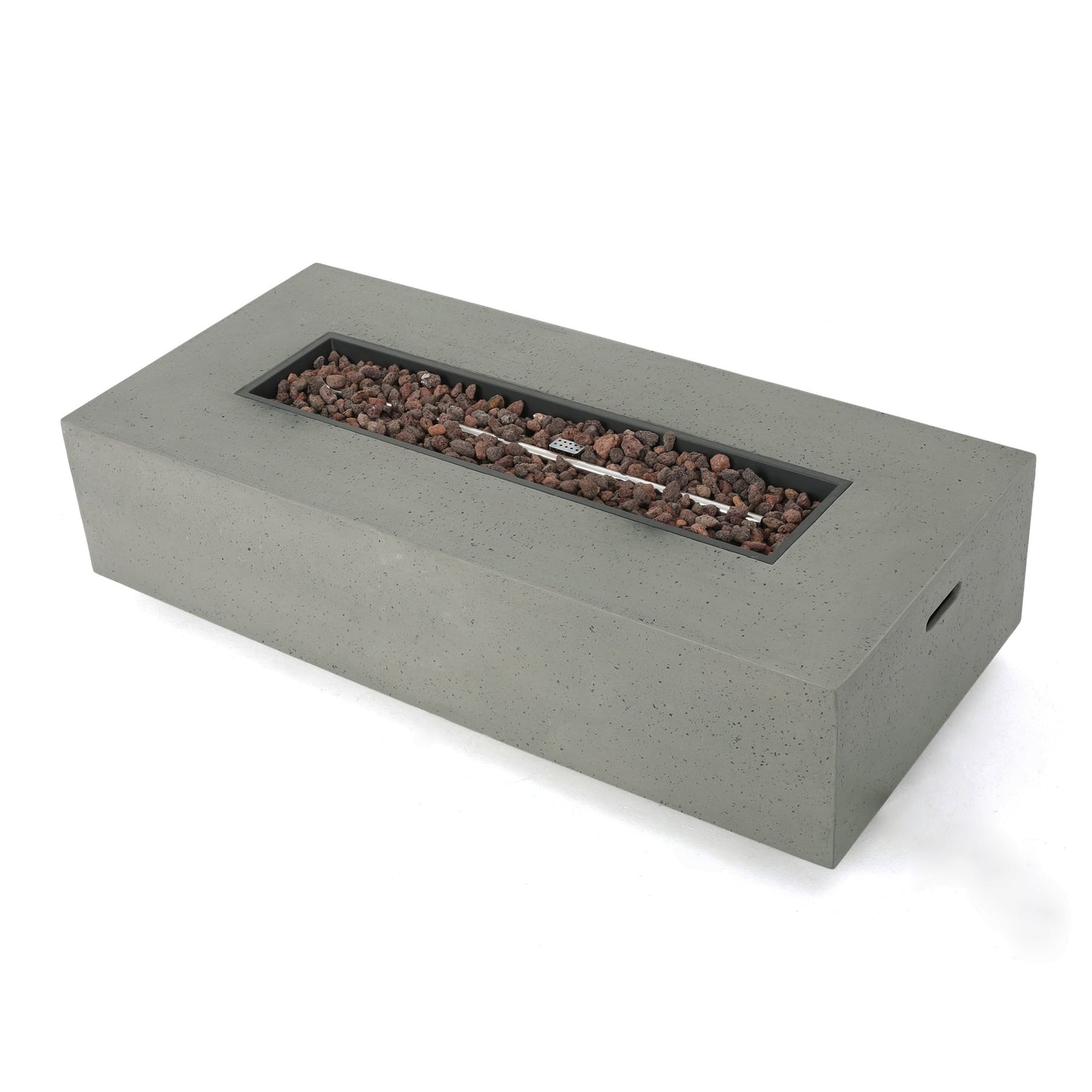 Ensemble de salon de jardin Cape Coral Grey 5 pièces avec table à feu par Christopher Knight Home