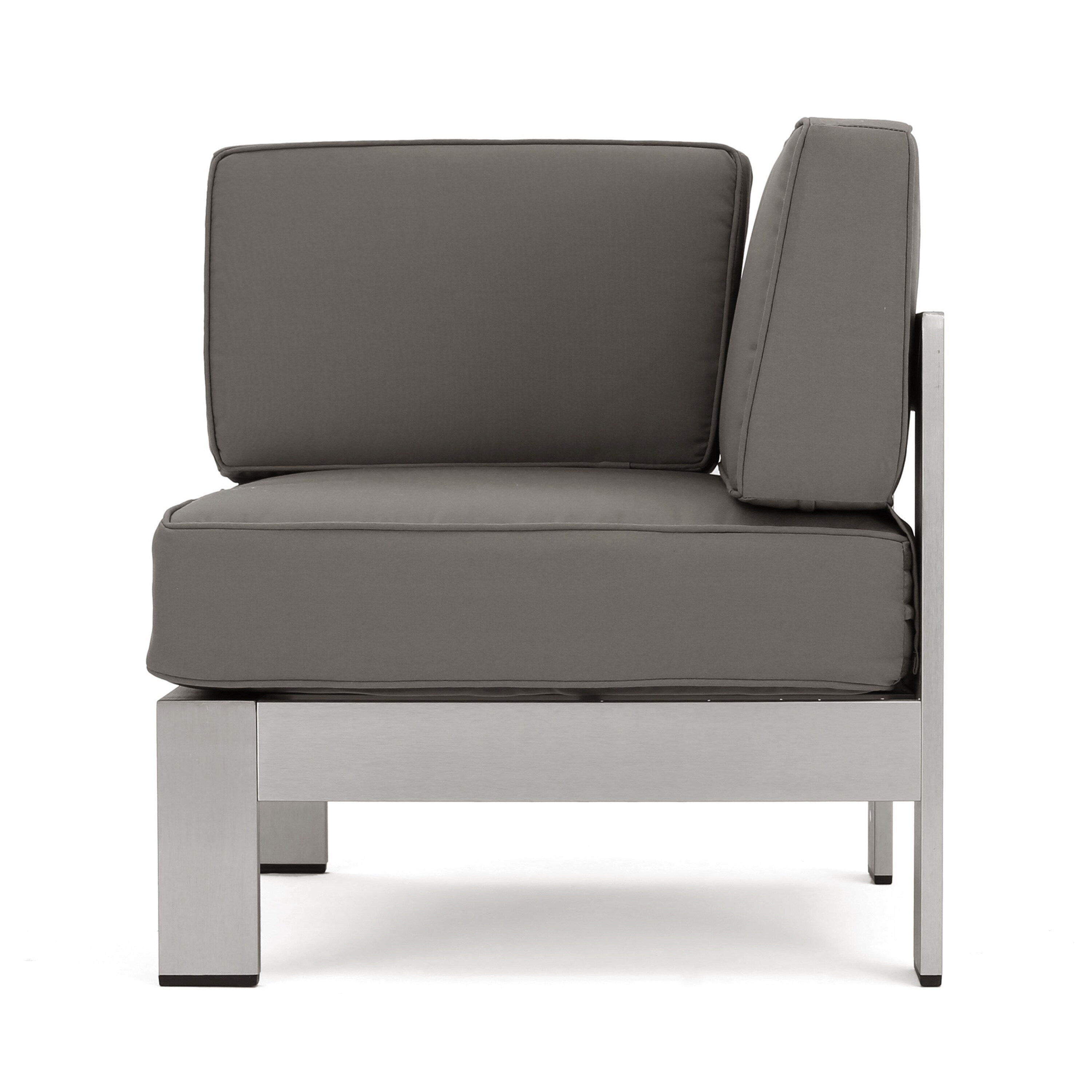 Ensemble de canapé d'extérieur 11 places en aluminium en forme de U et table Cape Coral par Christopher Knight Home