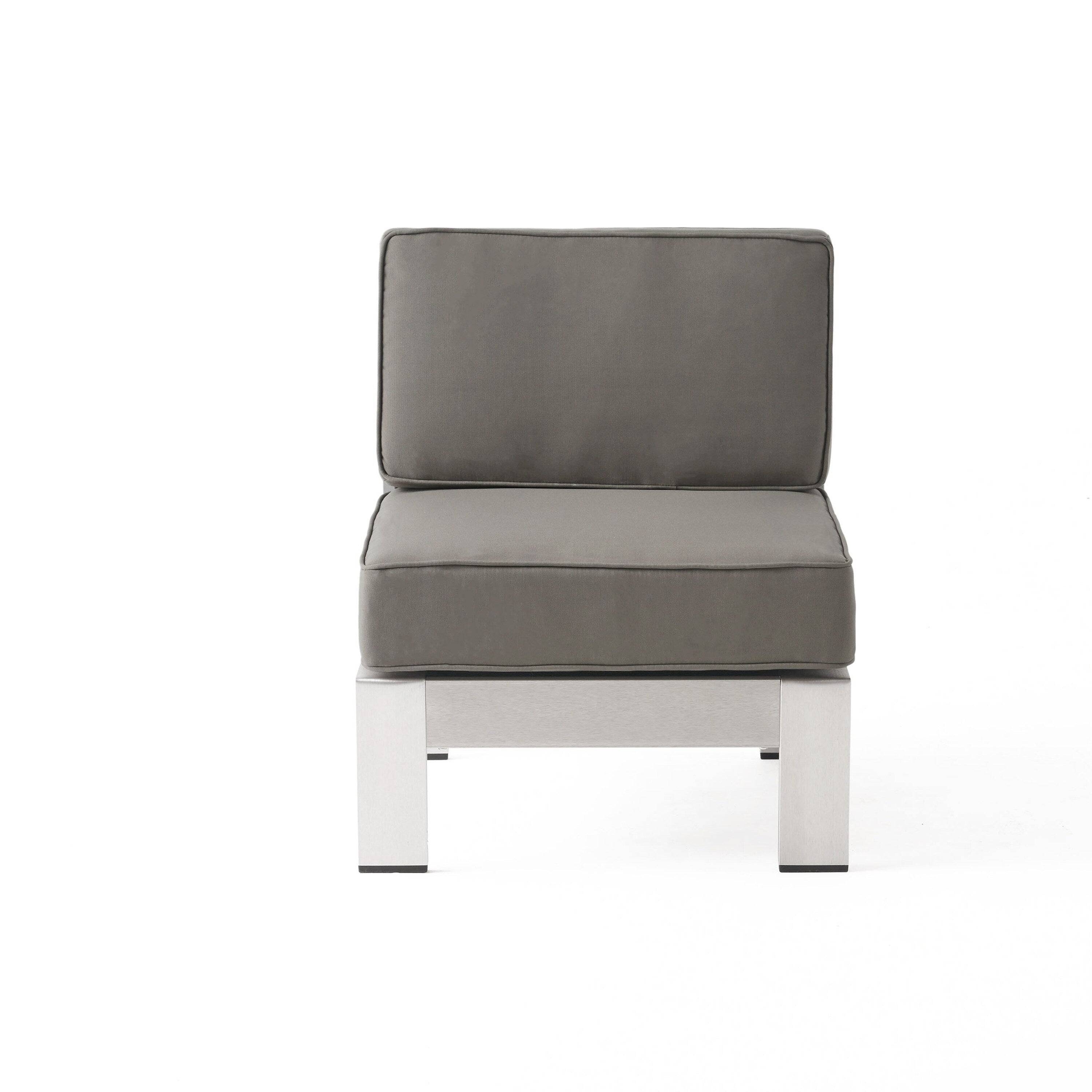 Ensemble de canapé d'extérieur 11 places en aluminium en forme de U et table Cape Coral par Christopher Knight Home