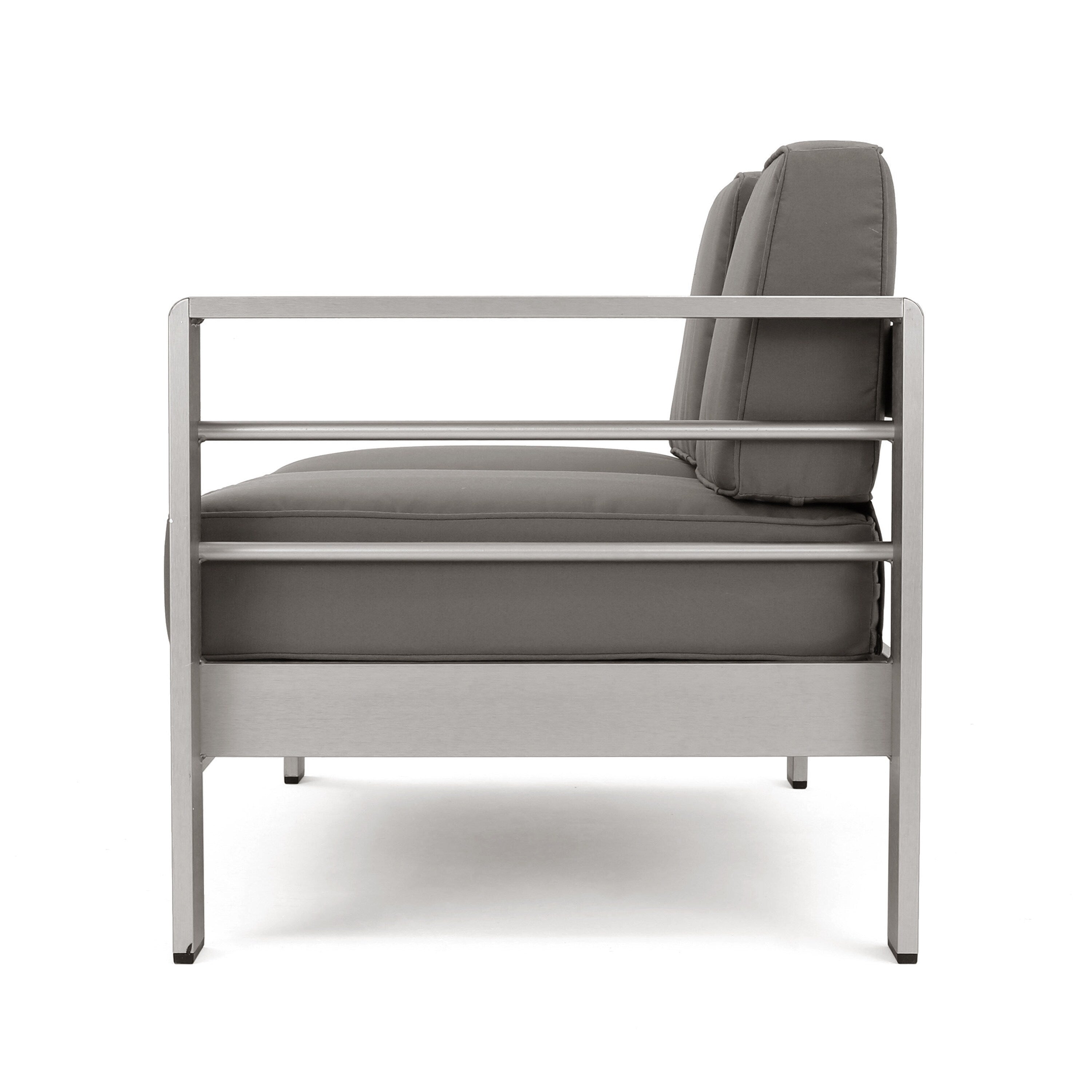 Ensemble de canapé d'extérieur 11 places en aluminium en forme de U et table Cape Coral par Christopher Knight Home