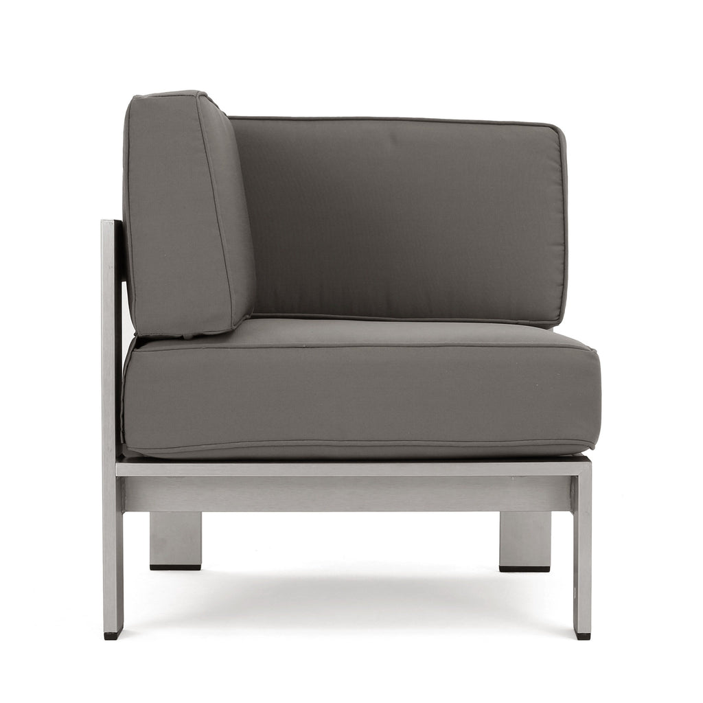 Ensemble de canapé d'extérieur 11 places en aluminium en forme de U et table Cape Coral par Christopher Knight Home