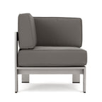 Ensemble de canapé d'extérieur 11 places en aluminium en forme de U et table Cape Coral par Christopher Knight Home