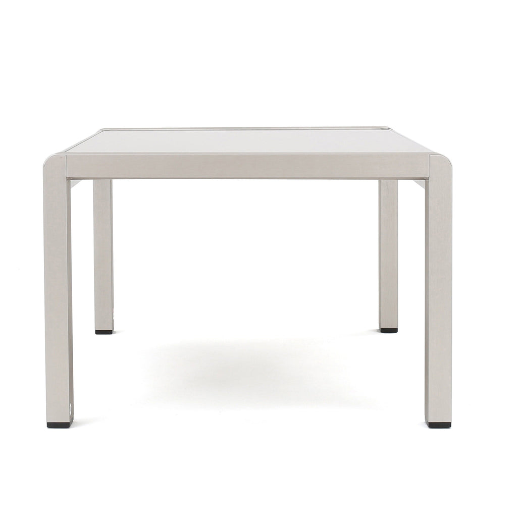 Ensemble de canapé d'extérieur 11 places en aluminium en forme de U et table Cape Coral par Christopher Knight Home