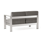 Ensemble de canapé d'extérieur 11 places en aluminium en forme de U et table Cape Coral par Christopher Knight Home