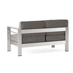 Ensemble de canapé d'extérieur 11 places en aluminium en forme de U et table Cape Coral par Christopher Knight Home