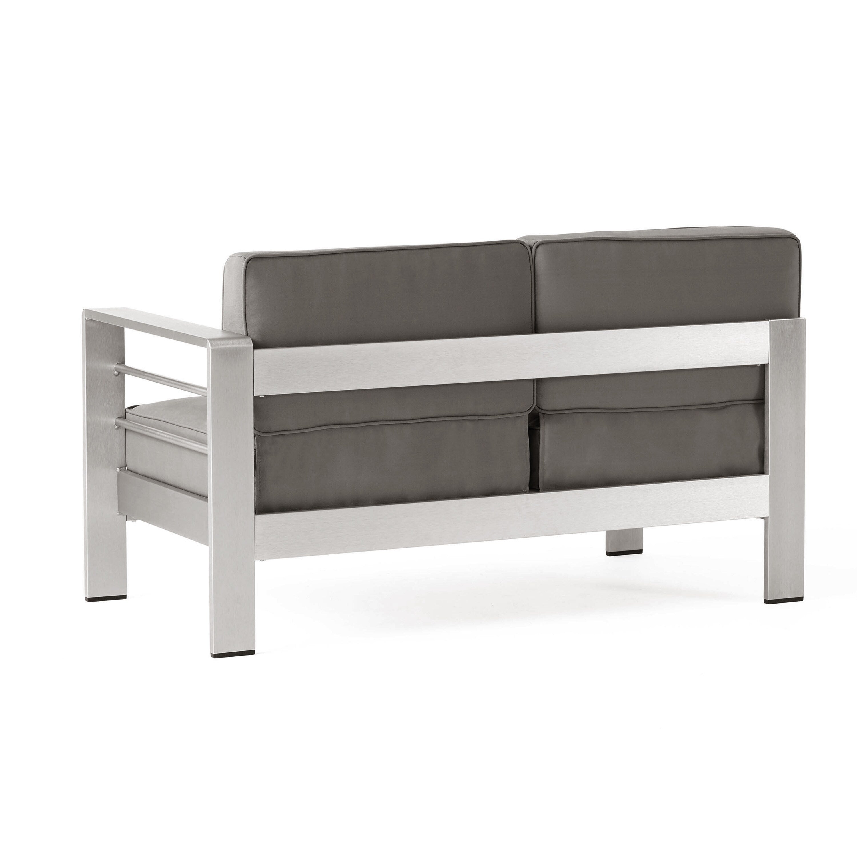 Ensemble de canapé d'extérieur 11 places en aluminium en forme de U et table Cape Coral par Christopher Knight Home