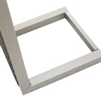 Ensemble de salon de jardin Cape Coral en aluminium 2 places avec table d'appoint et pouf par Christopher Knight Home