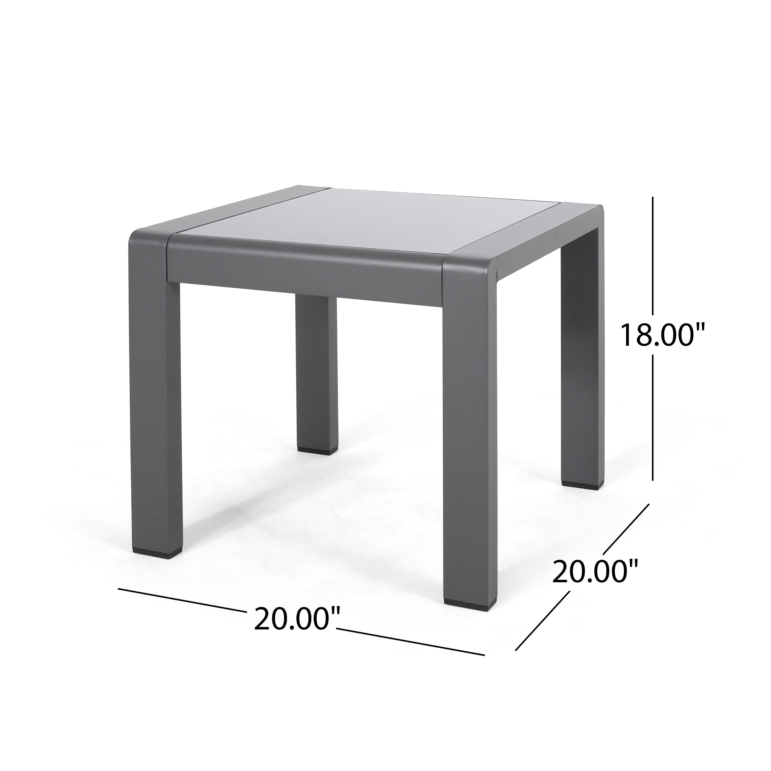 Ensemble de table et fauteuil club d'extérieur Cape Coral 2 places en aluminium par Christopher Knight Home