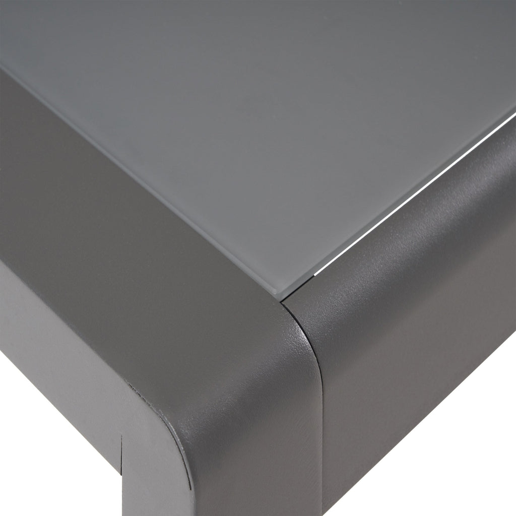 Ensemble de table et fauteuil club d'extérieur Cape Coral 2 places en aluminium par Christopher Knight Home