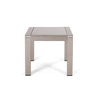 Ensemble de table et fauteuil club d'extérieur Cape Coral 2 places en aluminium par Christopher Knight Home