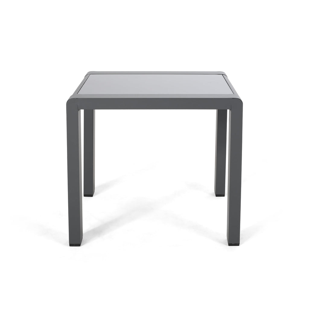 Ensemble de table et fauteuil club d'extérieur Cape Coral 2 places en aluminium par Christopher Knight Home