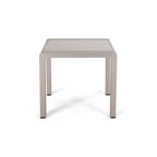 Ensemble de table et fauteuil club d'extérieur Cape Coral 2 places en aluminium par Christopher Knight Home