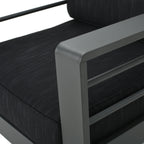 Ensemble de table et fauteuil club d'extérieur Cape Coral 2 places en aluminium par Christopher Knight Home