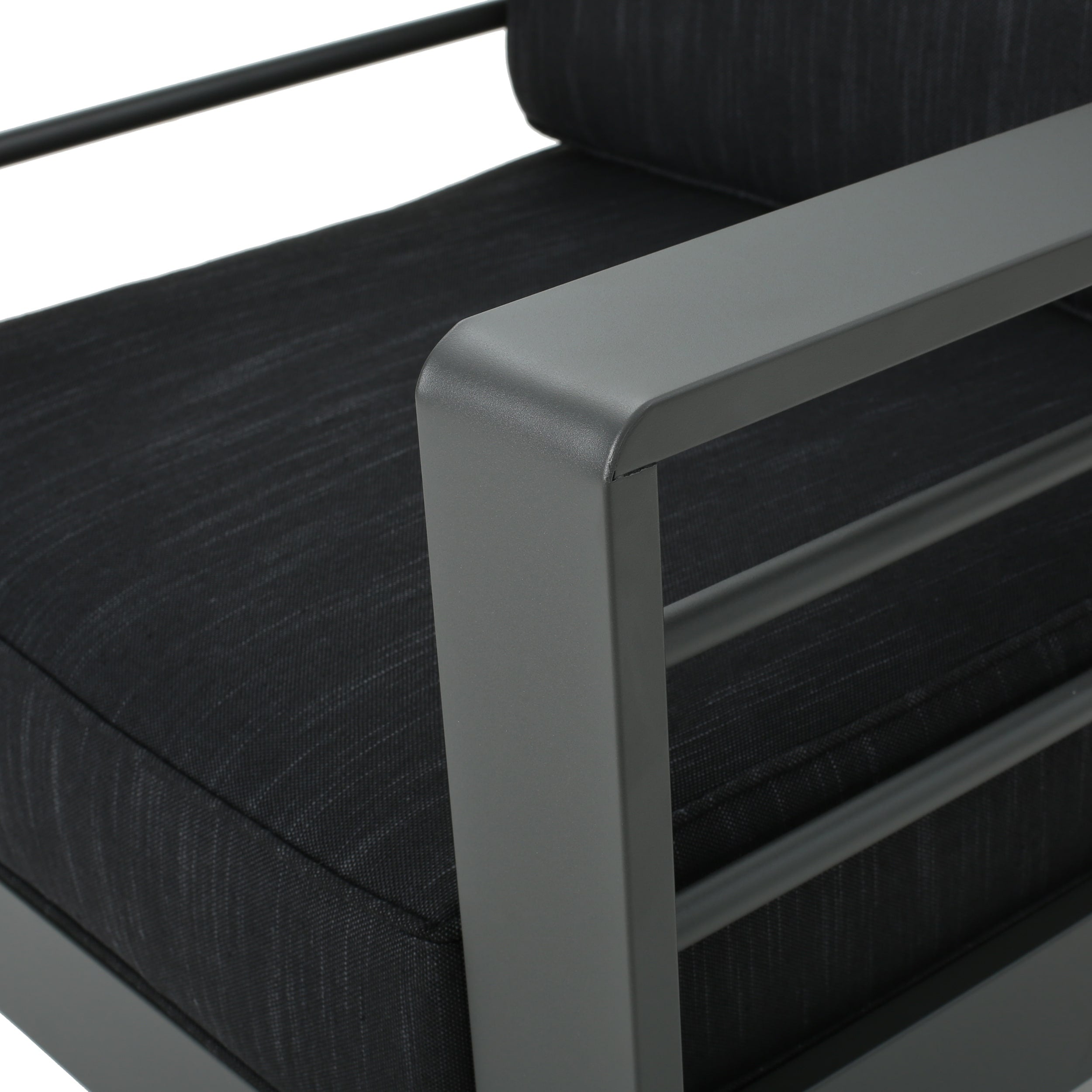Ensemble de table et fauteuil club d'extérieur Cape Coral 2 places en aluminium par Christopher Knight Home