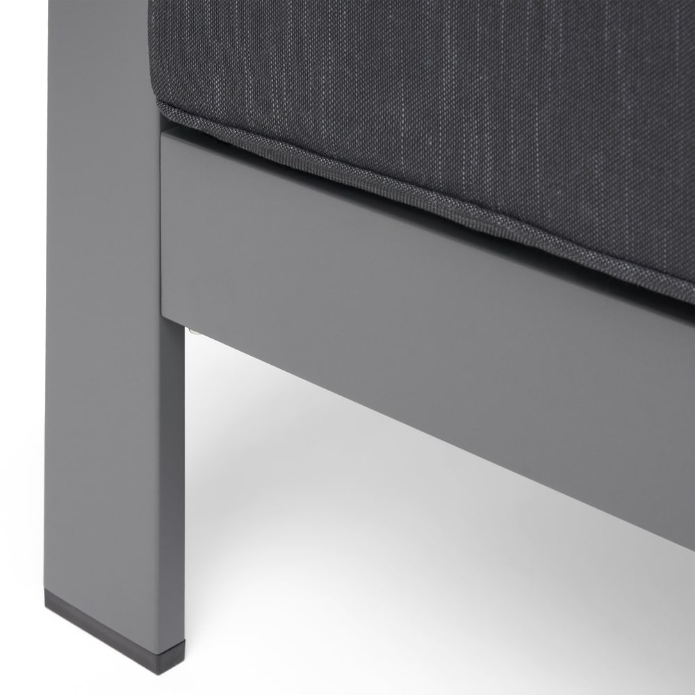 Ensemble de salon de jardin Cape Coral en aluminium 5 places avec 2 tables d'appoint par Christopher Knight Home