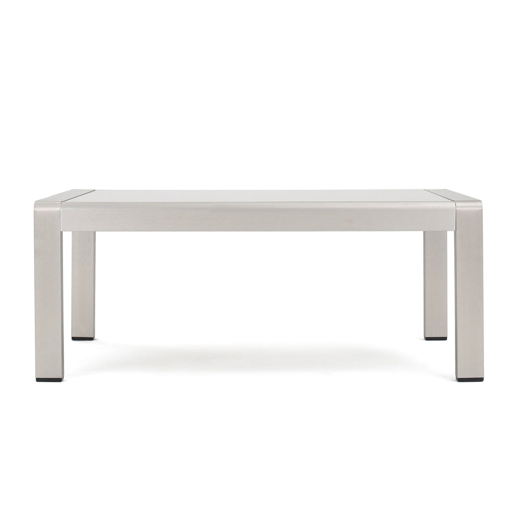 Ensemble de salon de jardin Cape Coral en aluminium 5 places avec 2 tables d'appoint par Christopher Knight Home