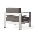 Ensemble de salon de jardin Cape Coral en aluminium 5 places avec 2 tables d'appoint par Christopher Knight Home