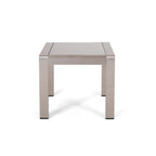 Ensemble de salon de jardin Cape Coral en aluminium 5 places avec 2 tables d'appoint par Christopher Knight Home