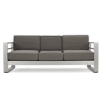 Ensemble de salon de jardin Cape Coral en aluminium 5 places avec 2 tables d'appoint par Christopher Knight Home