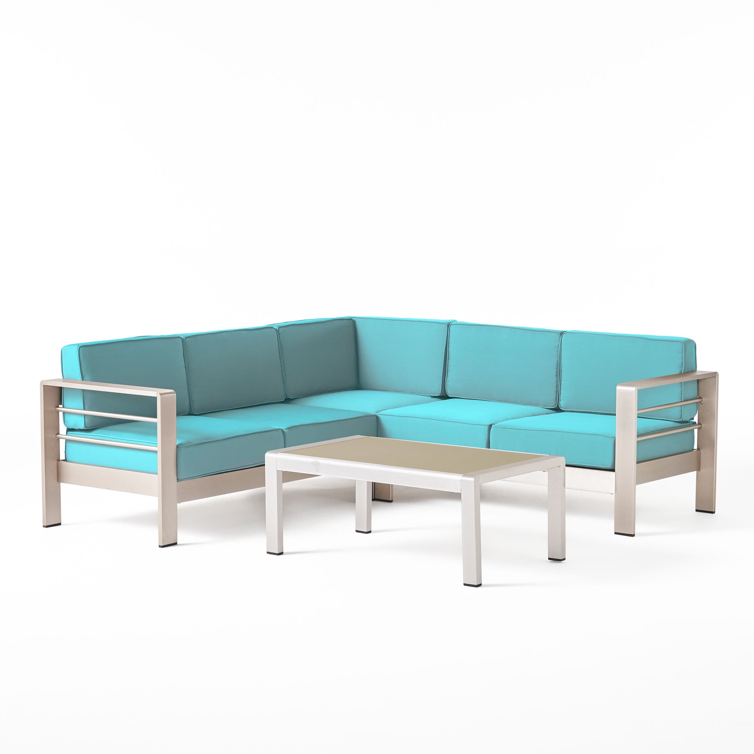 Ensemble de salon d'extérieur 5 places Cape Coral par Christopher Knight Home