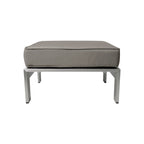 Ensemble de canapés d'extérieur 5 places en V en aluminium avec pouf Cape Coral par Christopher Knight Home