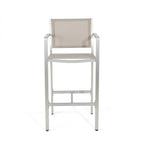 Ensemble de bar carré en aluminium Cape Coral Outdoor 5 pièces par Christopher Knight Home