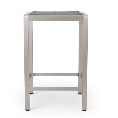 Ensemble de bar carré en aluminium Cape Coral Outdoor 5 pièces par Christopher Knight Home