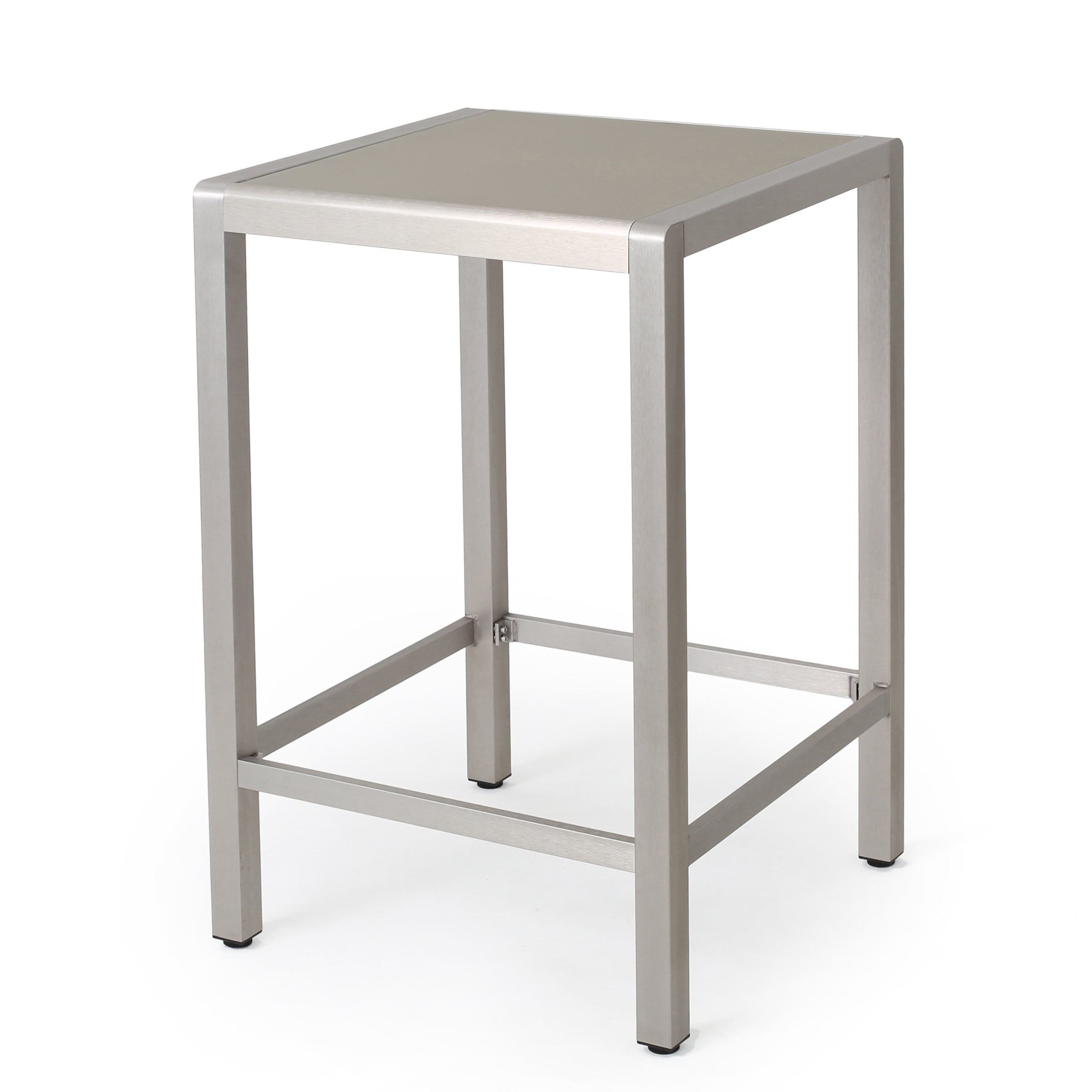 Ensemble de bar carré en aluminium Cape Coral Outdoor 5 pièces par Christopher Knight Home