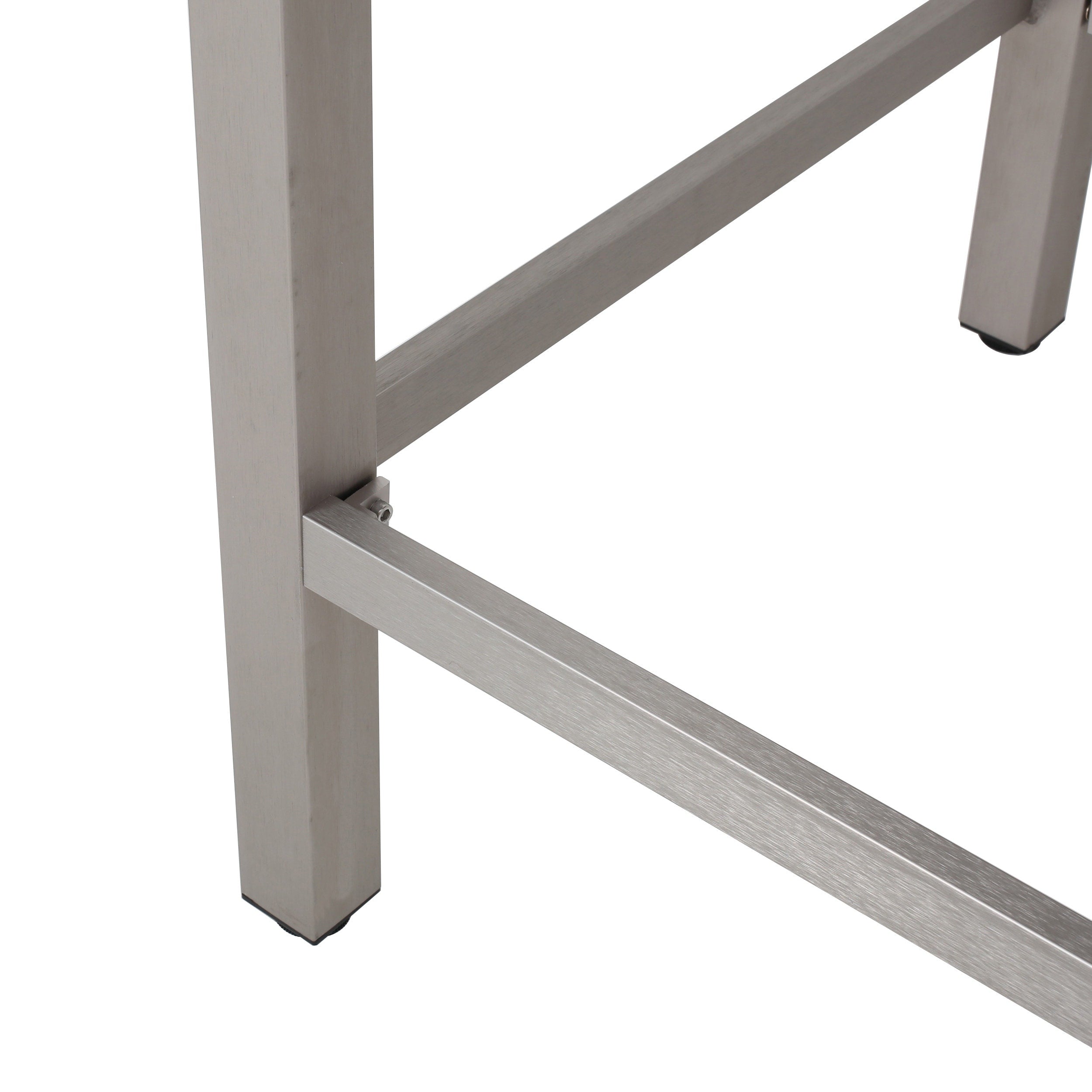 Ensemble de bar carré en aluminium Cape Coral Outdoor 5 pièces par Christopher Knight Home