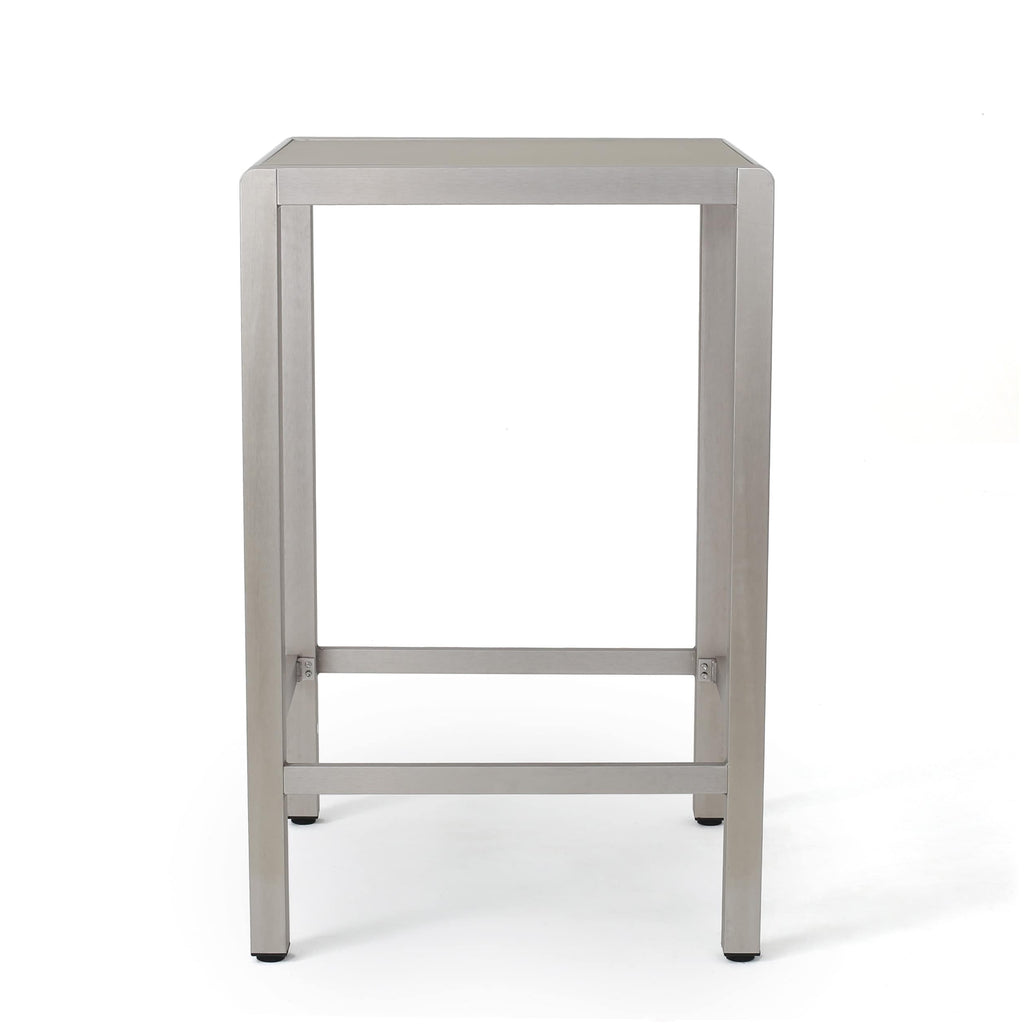 Ensemble de bar carré en aluminium Cape Coral Outdoor 5 pièces par Christopher Knight Home