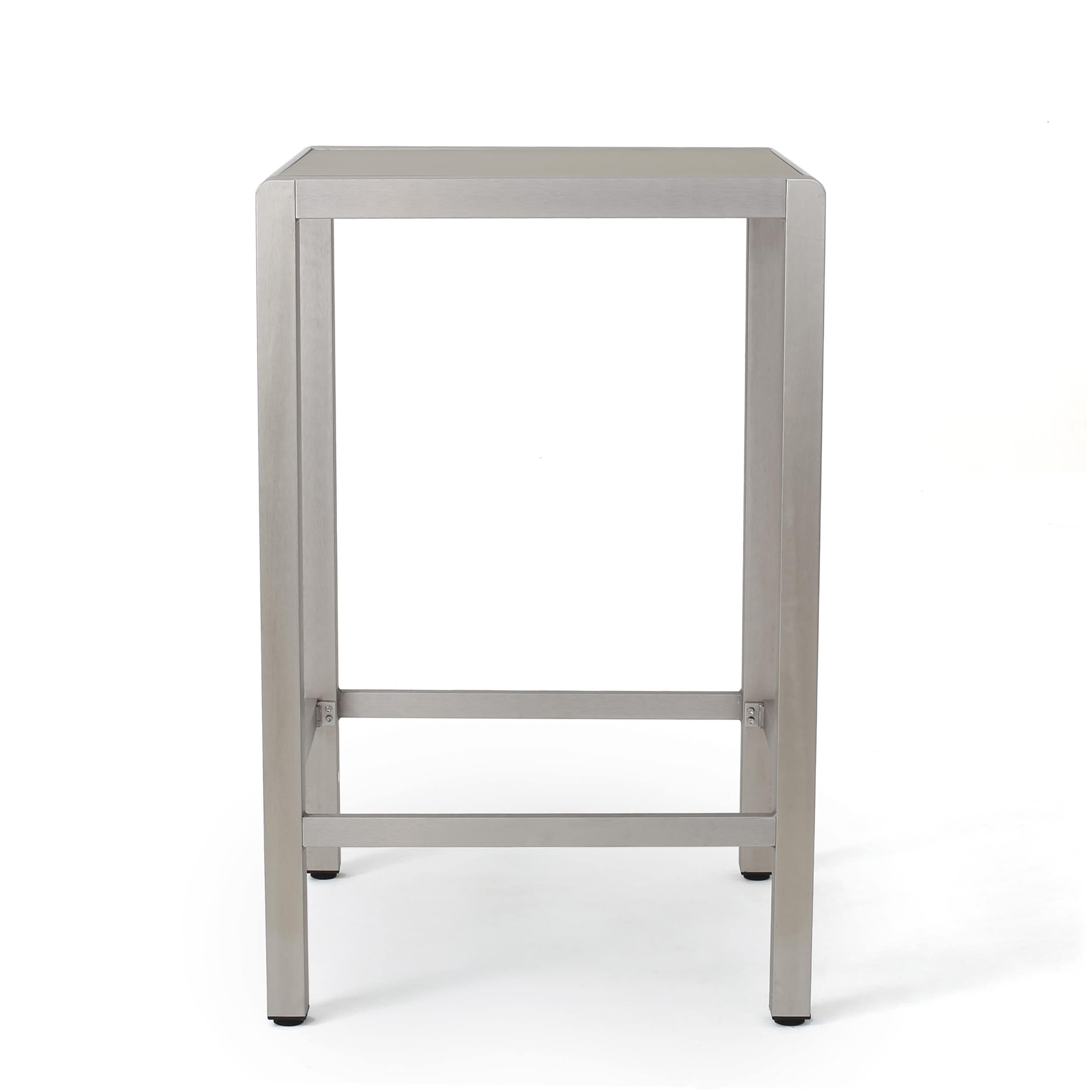 Ensemble de bar carré en aluminium Cape Coral Outdoor 5 pièces par Christopher Knight Home