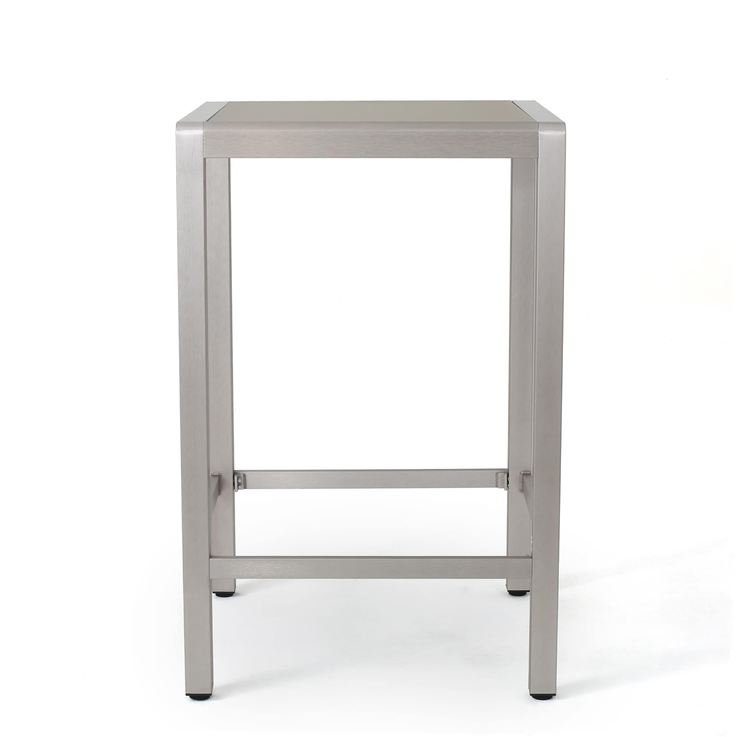 Ensemble de bar carré en aluminium Cape Coral Outdoor 5 pièces par Christopher Knight Home